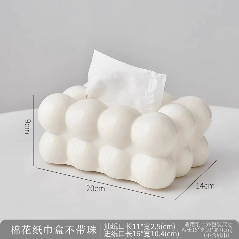 Cloud Design Tissue Box Living Room Coffee Table Towel Dispenser Desktop Paper Storage Holder Kitchen Decor Car Tissue Organi