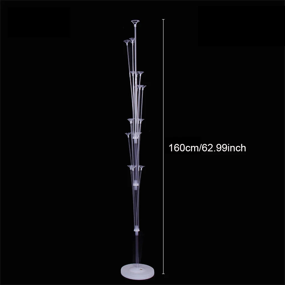 Runto 1set Birthday Balloon Stand Kit, Balloon Stand With Base And Pole For Wedding Birthday Party Decoration - 160cm