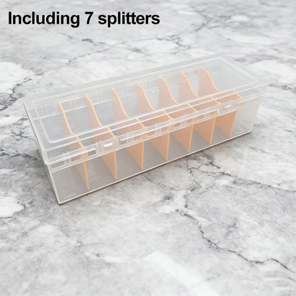 Holds 800+ Trading Card Storage Box for MTG PKM Cards Plastic Large Clear Compartmentalized Organizer Card Case for Sports PT