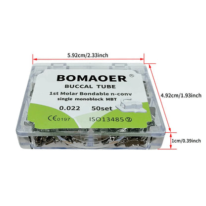 Dental Orthodontic Tubes 1st Molar Bondable 50 Sets Orthodontics Accessories Dentistry Materials Odontorthosis Roth MBT Bucca