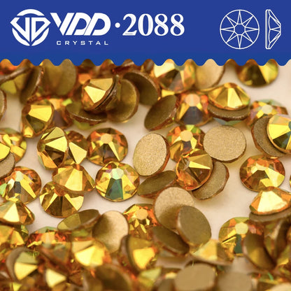 VDD SS16-SS30 High Quality AAAAA 2088 Rhinestones Crystal Flatback 8 Big 8 Small 16cut Stones For DIY Crafts Nail Art Decorat
