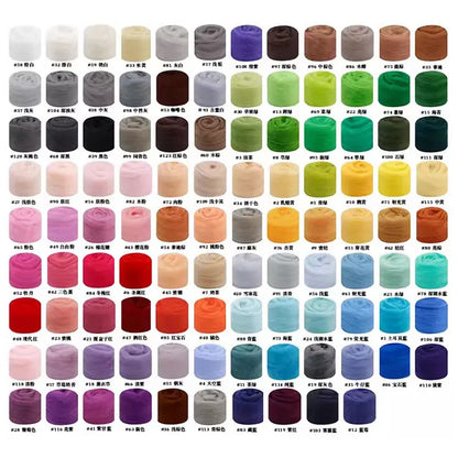 Needle Felting Wool Fibre Wool Roving for DIY Craft Materials, Needle Felt Roving Fabric Felt Craft Toys Handmade Felting Cra