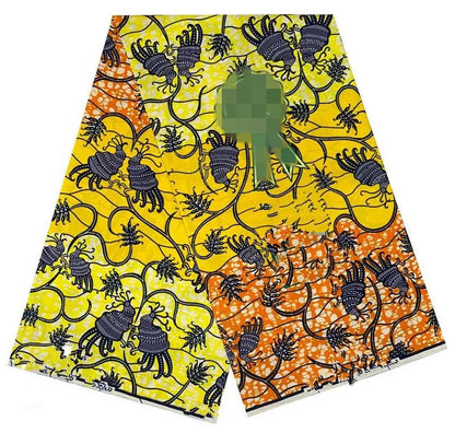 2024 6 Yards 100% Cotton Veritable Wax Pagne African Super Real Holland Wax VL Original Batik Lace Dress Dutch Loincloth - Co