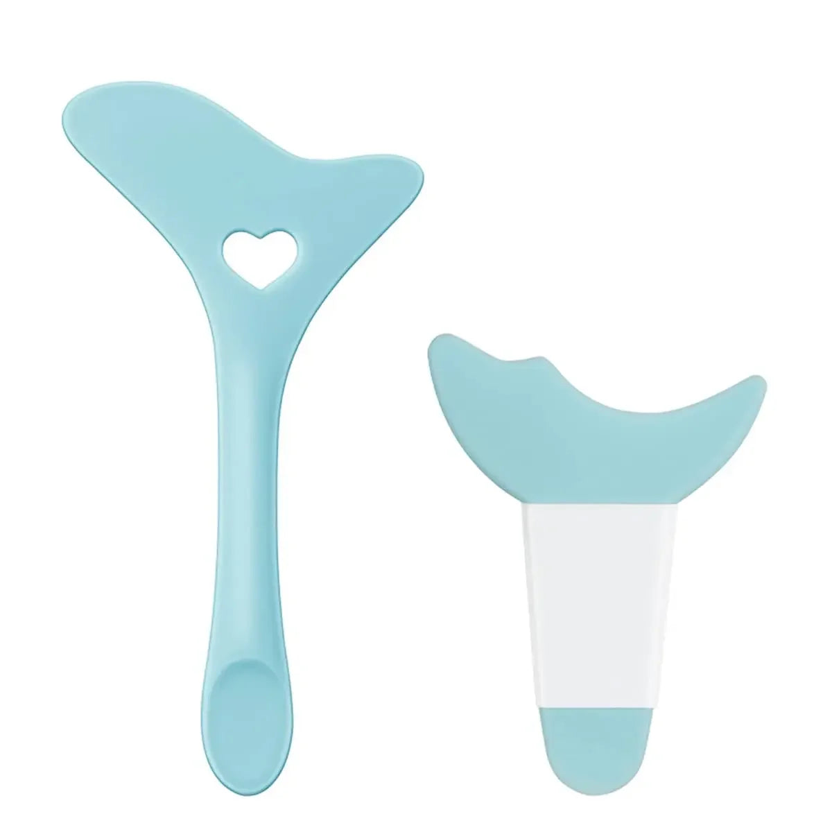 Multi-functional Eyeliner Stencil Wing Tips Silicone Eyeliner Aid Drawing Lipstick Wearing Aid Reusable Makeup Tools - 2pcs b