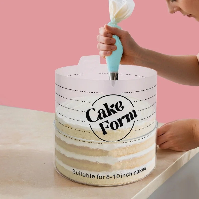 Adjustable Cake Ring Mold Retractable Fondant Tools Mousse Cake Ring Acrylic Circle Baking Ring DIY Mousse Cake Form