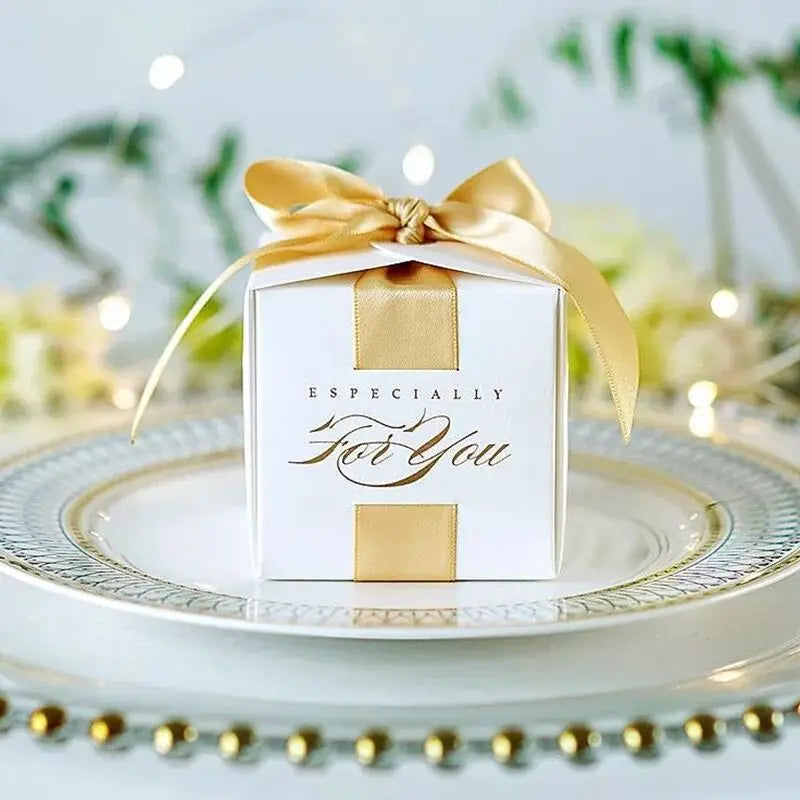 New Wedding Favors Gift Box Souvenirs Gift Box With Ribbon Candy Boxes For Christening Baby Shower Birthday Event Party Suppl