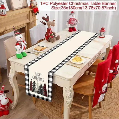 Table Runner Christmas Decoration For Home Decor 2025 Gifts - 43