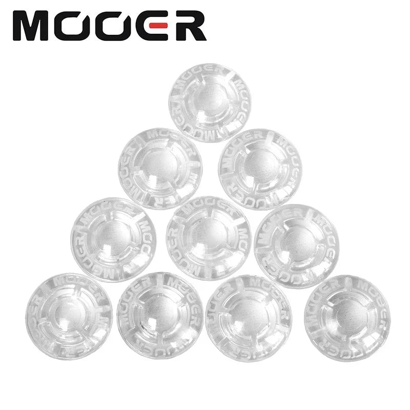 10pcs 11-11 Mooer SHROOMS Footswitch Toppers Candy Plastic Bumpers Electric Guitar Effects Pedal Protector - 10pcs Shrooms