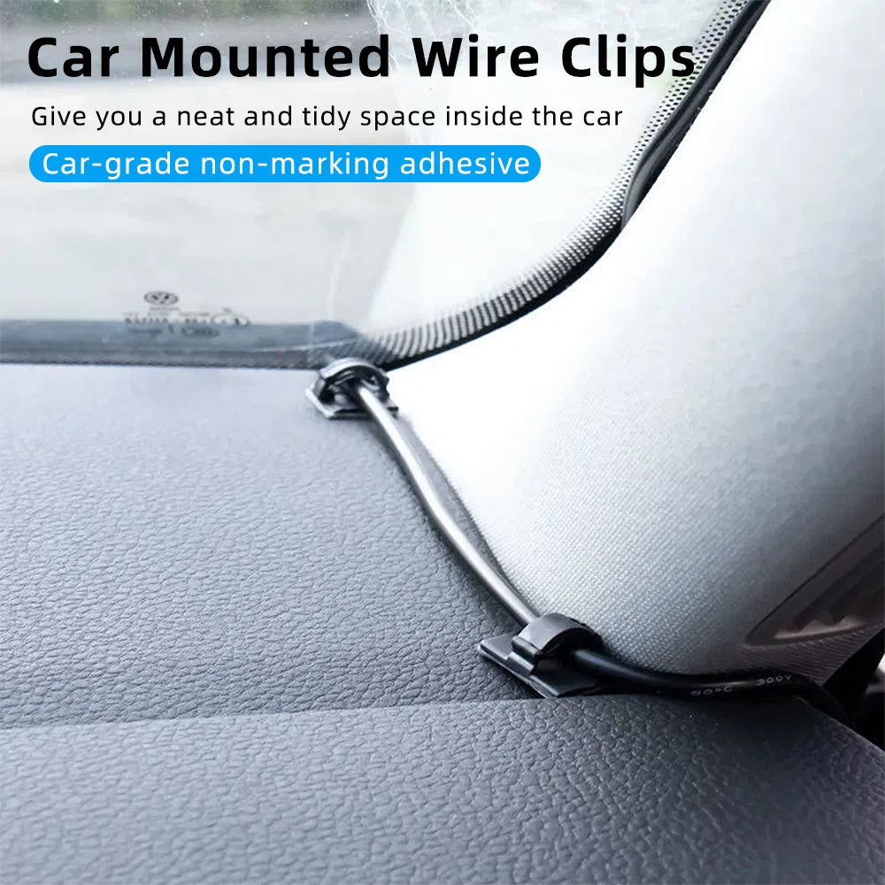 30pcs Cable Organizer Clips Cord Holder Desktop Workstation Wire Manager USB Charging Data Line Bobbin Winder Cable Managemen