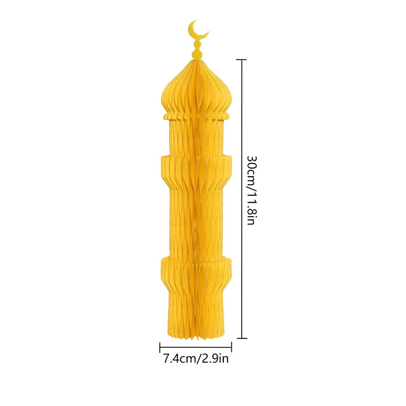 Ramadan decorations 2026 Honeycomb Ball Party Favors Gifts Ramadan Decoration 2026 Ramadan Festival Eid Bedroom Backdrop Deco