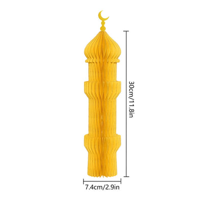 Ramadan decorations 2026 Honeycomb Ball Party Favors Gifts Ramadan Decoration 2026 Ramadan Festival Eid Bedroom Backdrop Deco