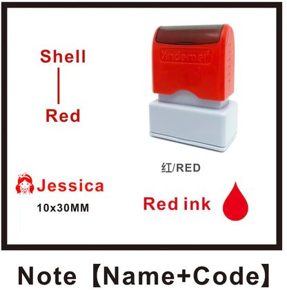 Custom Teacher Name Ink Stamp Signature Calligraphy Selfing-Inking Personalized Letter Stamp For School Student - 17