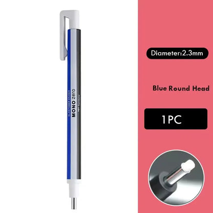 Tombow MONO Zero Eraser Flat / Super Fine Rubber Tip Pen Type Professional High Precision Pencil Eraser For Manga Highlight