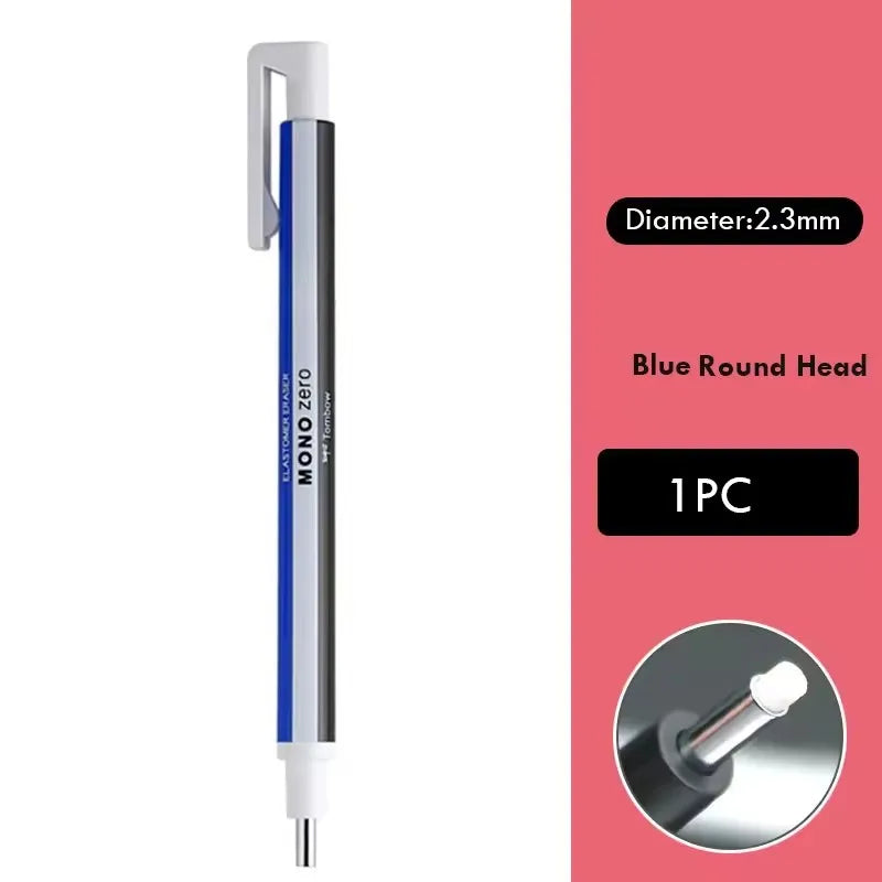 Tombow MONO Zero Eraser Flat / Super Fine Rubber Tip Pen Type Professional High Precision Pencil Eraser For Manga Highlight -