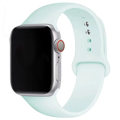 Silicone Band For Apple Watch strap 46mm 44mm 45mm 40mm 41mm 42-38mm 49mm sport bracelet iwatch series 11 10 9 8 7 6 5 SE Ult