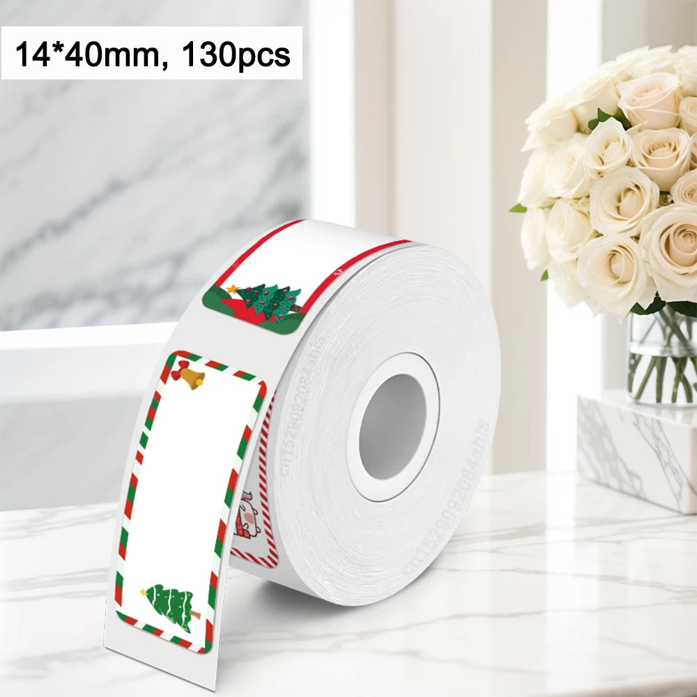 1PK Marklife P15 Printer Label Sticker 12x40mm 15x30mm 15x50mm Thermal Label Paper Compatible with P15 P12 P11 D30 Q30 Labele