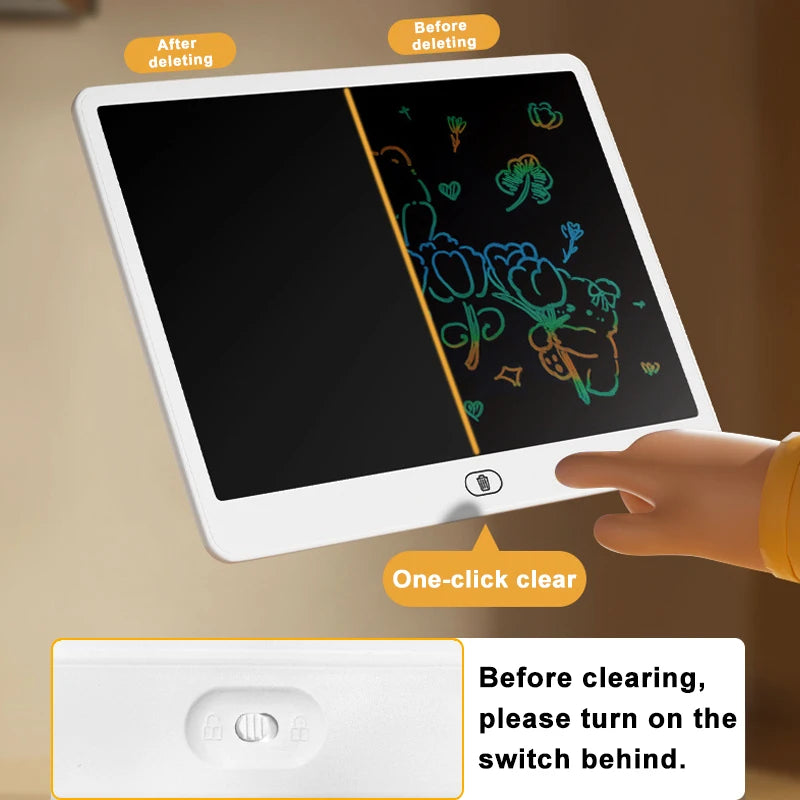 8/11/13/16 Inch LCD Drawing tablet Writing Board Kids Doodle Painting Handwriting Pad Toy for 3 4 5 6 7 8 Years Girls Boys Gi