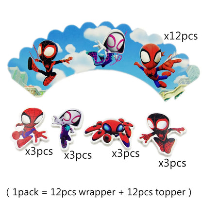 Cute Spider Party Favors Including Bracelet Goodie Bag Pinata Fillers Spider Surprise Favors for His Amazing Friends Party Gi