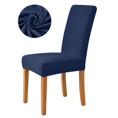 Elastic Dining Room Chair Cover Stretch Thick Jacquard Kitchen Chair Cover Slipcover For Dining Kitchen Hotel Wedding Banquet