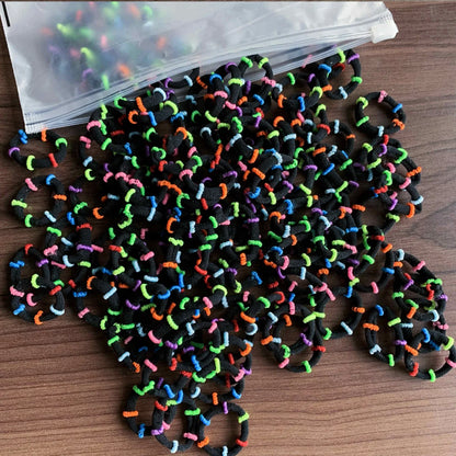 50/100Pcs Colorful Nylon Hair Bands for Children Scrunchie Hair Ties Rubber Band Kids Elastic Hair Leagues Girl Hair Accessor