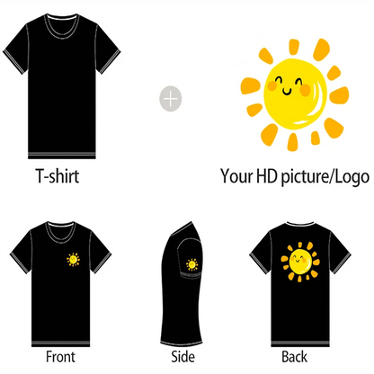 100% Cotton T-shirt Custom Logo Street Trend Short Sleeve T-shirt Embroidery Design European American Size Tops Printing Patt