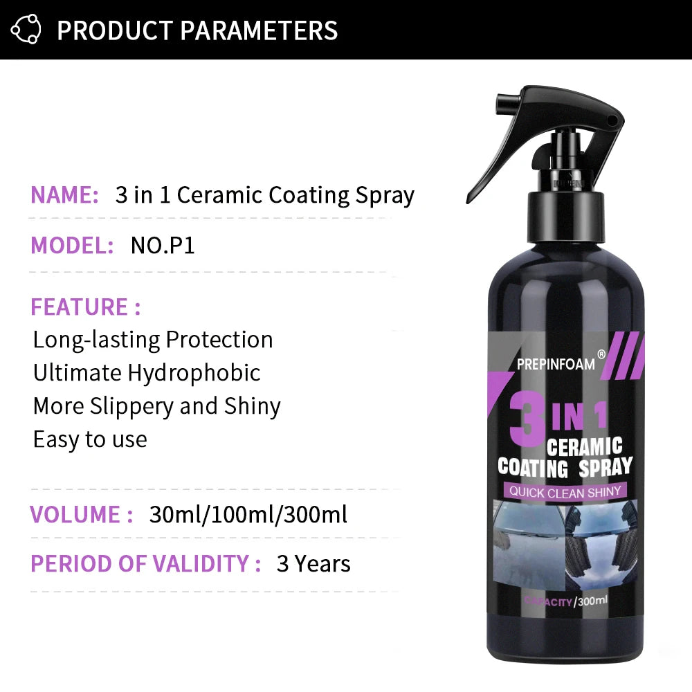 Ultimate Ceramic Coating Spray Coatin Nano Crystal Hydrophobic Layer Polishing Paint Coating Agent Polish Nanos Coatings