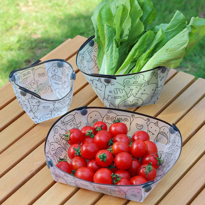 Outdoor Camping Folding Lightweight Tableware Camping Supplies Portable Foldable Bowl Plate Cup Filter Folding Tableware посу