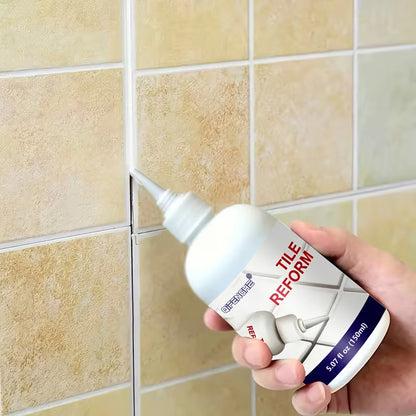 Tile Reform Grout Repair Pen, Waterproof Tile Gap Filler, Mildew Resistant Tile Seam Refinisher for Bathroom Kitchen Floor Wa