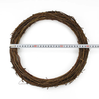 DIY Merry Christmas Decorations For Home Natural Rattan Wreath Garland Tree Craft Xmas Decor Accessories Spring Wedding New Y