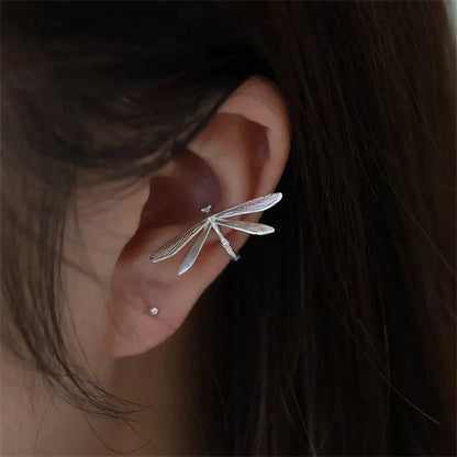 XIYANIKE Vintage Delicate Dragonfly No Hole Ear Bone Clip Earrings For Women New Fashion Jewelry Party Gift серьги жен