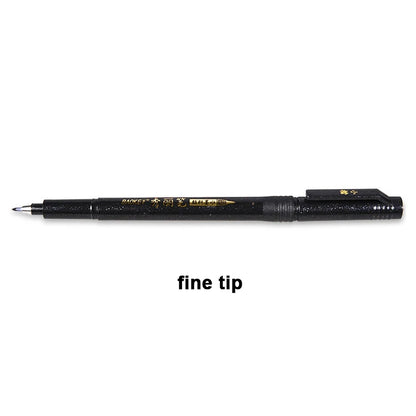 Calligraphy Pen Hand Lettering Pens Brush Lettering Pens Markers for Writing DrawingBlack Ink Pens Art Marker - fine