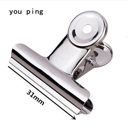 New 50mm 38mm 31mm 22mm Multicolor Round Metal Clamp Paper Clips Student School Office Supplies