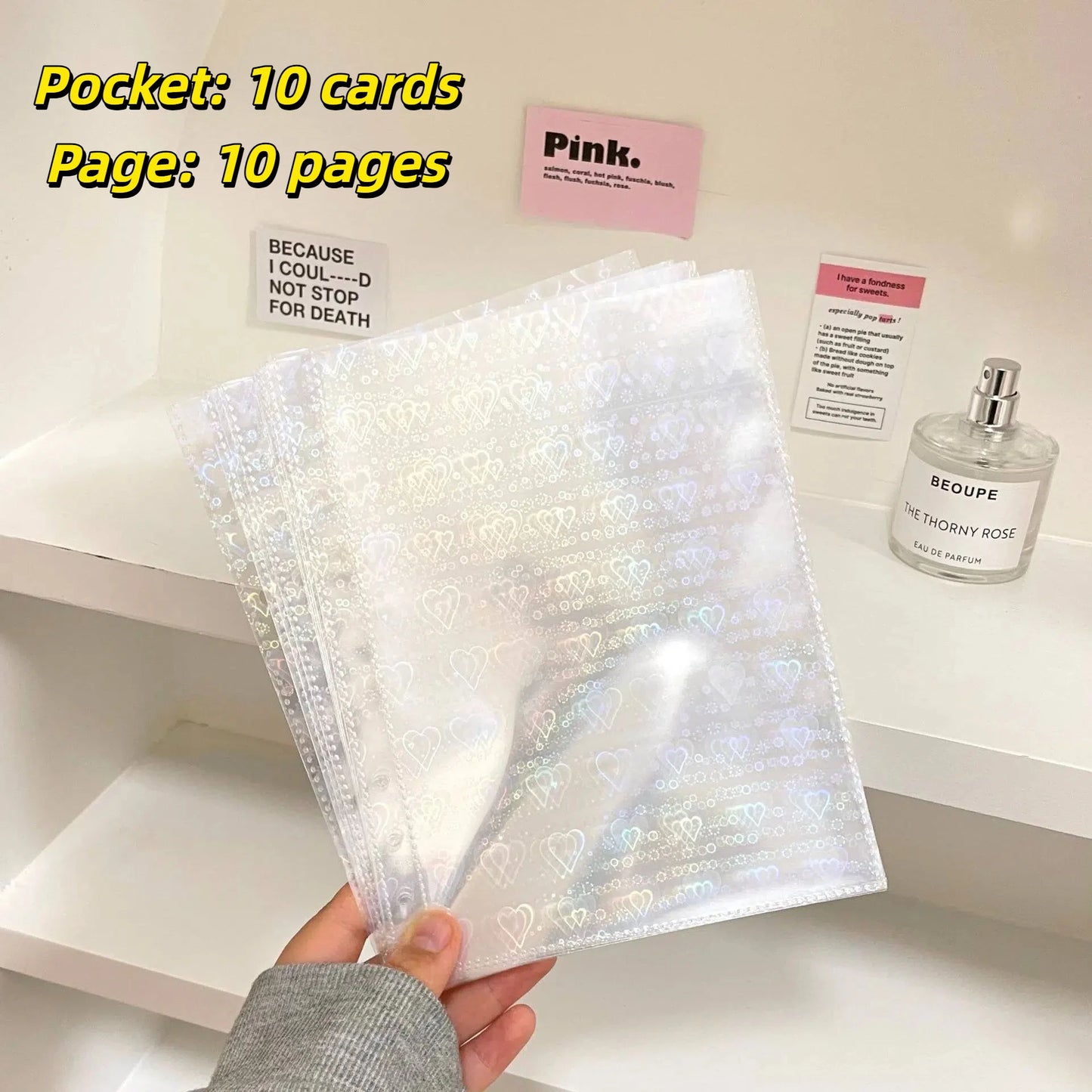 10PCS 1/2/4 Grids Photo Album A5 Inner Page Photocard Binder Photo Sleeve 6 Ring Refill Inner Page Photocard Kpop 포토카드 바인더 - 
