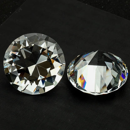 10 Colors Crystal Diamond Shaped Paperweight Decorative Cut Glass Giant Gemstone Wedding Office Desktop Ornament Birthday Gif