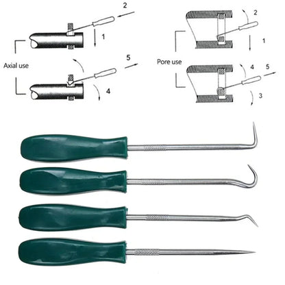 4Pcs Oil Seal Screwdrivers Set Car Auto Vehicle Pick Hooks For Garages General-Plumbers Mechanics Workshop Car Tools 135mm Am