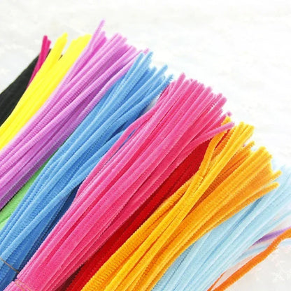 100/50Pcs Chenille Stems Bulk 22 Colors Chenille Pipe Cleaner Stems Kids Art and Crafts Projects and Decorations(6 MM x 12 in