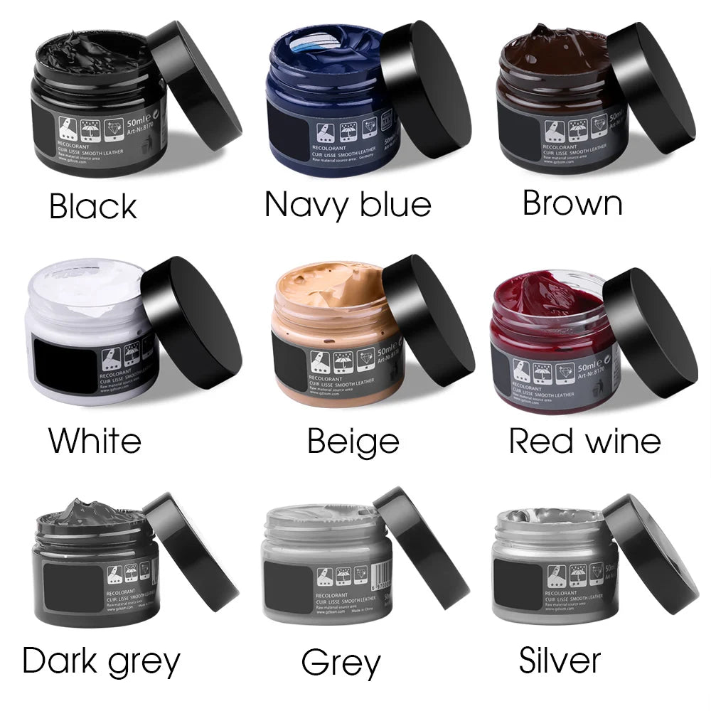 Car Leather Repair Kit Liquid Skin Recoloring Balm No Heat Repair Tool Auto Seat Holes Scratch Cracks Rips Restoration Set Sh