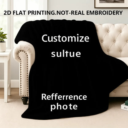 Customized Photo Blankets, Flannel Blanket Printing for Bedroom Sofas, Customized Gifts for Families, Pets, and Couples