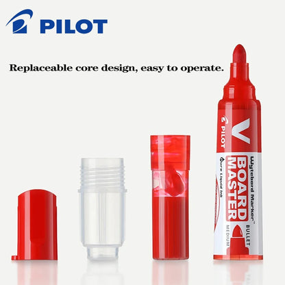 1PC Japan PILOT Whiteboard Marker WBMAVBM Large Capacity Ink Color Markers Office Accessories School Stationery Teacher Gift