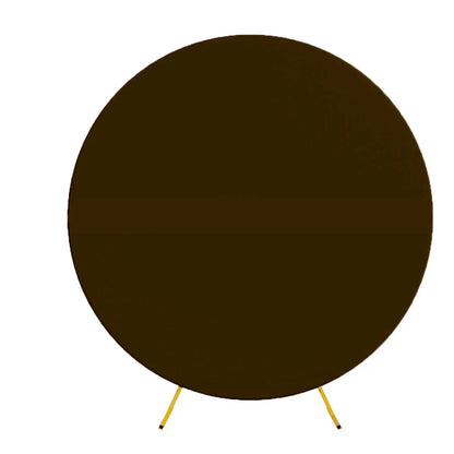 Pure Color Circle Round Backdrop Cover Wedding Baby Shower Birthday Party Decor Elastic Photo Background（Without Shelf）