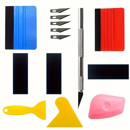 Car Wrapping Tools Kit Auto Foil Set Vinyl Wraps Tool Foil Tools Squeegee Scraper Cutter Knife for Car Wrapping Film Tools Ki