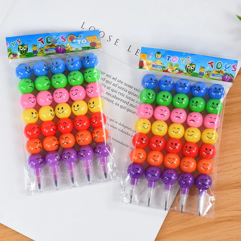 5/10Pcs Lollipop Building Block Crayon Pencil Painting Pen Kids Birthday Party Favors Pinata Fillers Back To School Stationer
