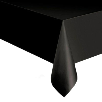 Disposable Tablecloth White Black Pink Gold Table Cover Plastic Birthday Wedding Table Cloth Party Dining Table Decoration Fa