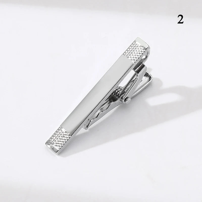 Tie Pin For Men Classic Tie Clips Copper Tie Bar Tie Collar Pin Business Corbata Necktie Clip Jewelry Gift Wedding Accessorie