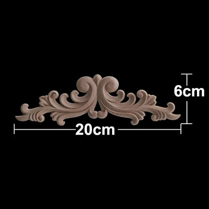 Apliques Pared Acento Calcomanías Decorativas Tallado En Para Muebles Esquina Onlay Decoración Del Hogar Calcomanía Floral - 