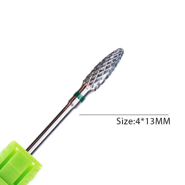 1pc Carbide Tungsten Nail Drill Bit Rotate Burr Milling Nail Cutter Bits Electric Drill Machine For Manicure Pedicure Tools -