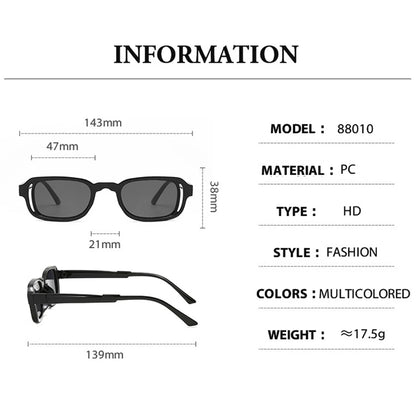 Luxurious Rectangle Sunglasses Women Oval Vintage Brand Designer Square Sun Glasses UV400 Men Shades Female Eyewear Anti-glar