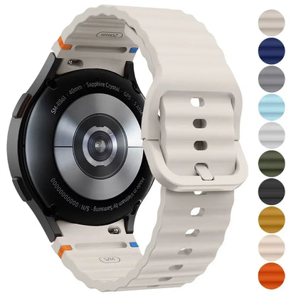 Original Silicone Band for Samsung Galaxy Watch 7 FE 6 4 Classic 5 Pro 44mm 40mm 43mm 47mm 45mm Bracelet Galaxy Watch6 7 Stra