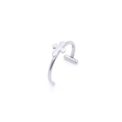 1Pc Stainless Steel Fake Nose Ring Hoop Septum Rings C Clip Lip Ring Earring Fake Nose Piercing Women Body Jewelry Non-Pierce