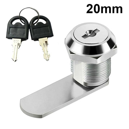 Drawer Cabinet Lock Mail Box Locker Cam Lock Cupboard Door Tongue Lock With 2 Key Furniture Hardware - 20mm